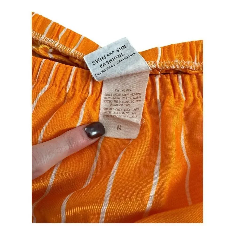 Vintage Floral Fiesta Wrap Skirt Sateen Sz M